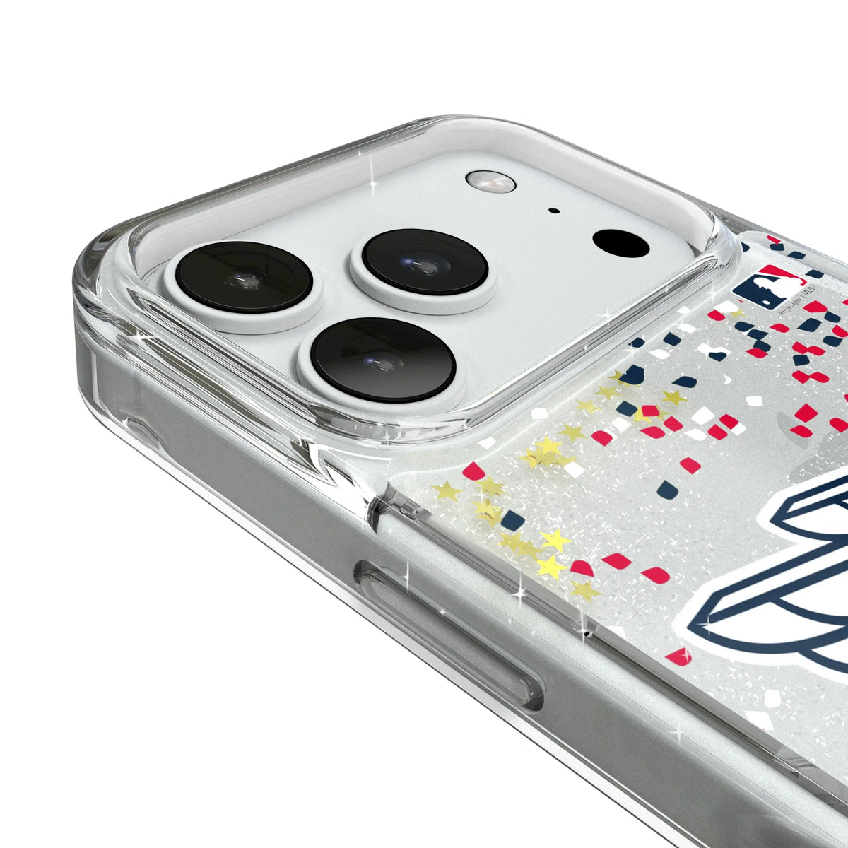 Cleveland Guardians Confetti iPhone Glitter Phone Case for Apple iPhone - Detail#Device_iPhone 18 Pro