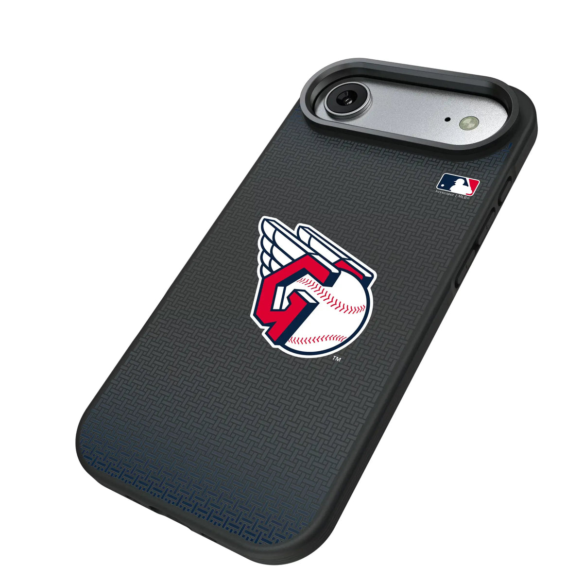 Cleveland Guardians Linen iPhone Bump Phone Case for Apple iPhone - Isometric View#Device_iPhone Air