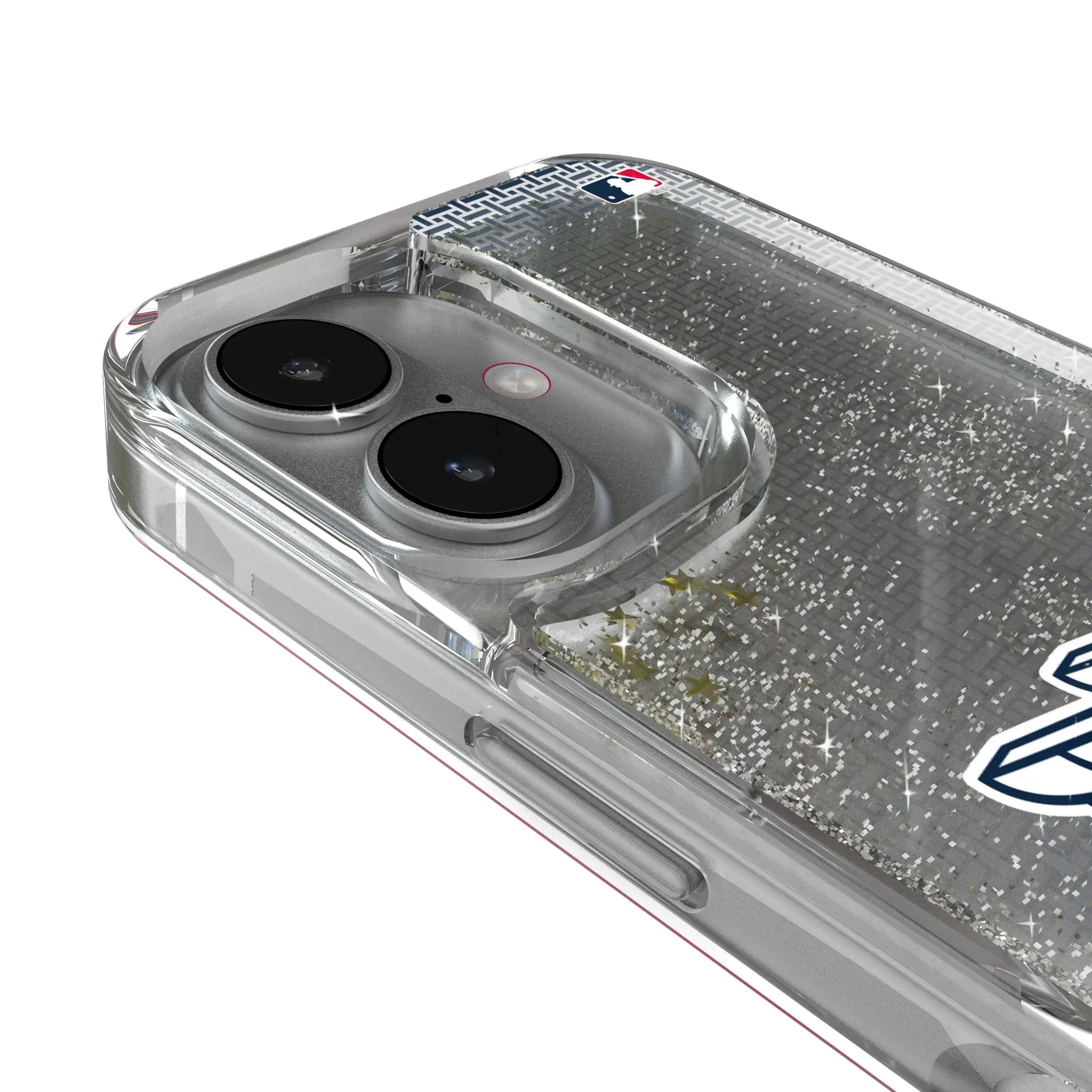 Cleveland Guardians Linen iPhone Glitter Phone Case for Apple iPhone - Detail