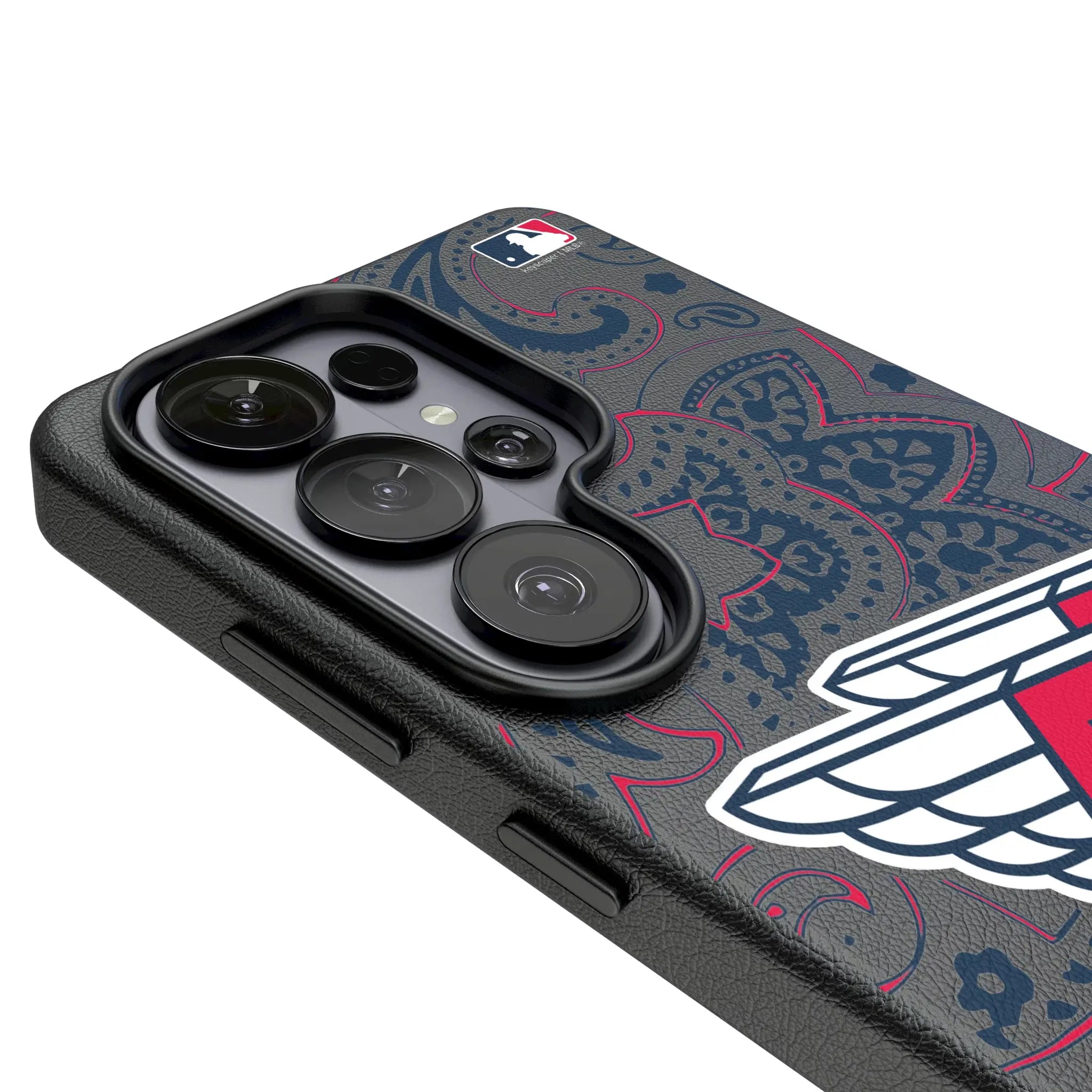 Cleveland Guardians Paisley Galaxy MagSafe Compatible Phone Case for Samsung Galaxy - Detail#Device_Galaxy S26 Ultra