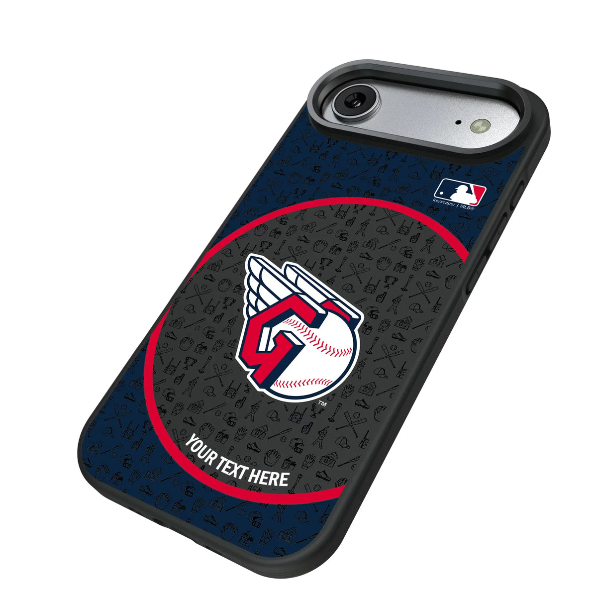 Cleveland Guardians Personalized Circle iPhone Bump Phone Case for Apple iPhone - Isometric View#Device_iPhone Air