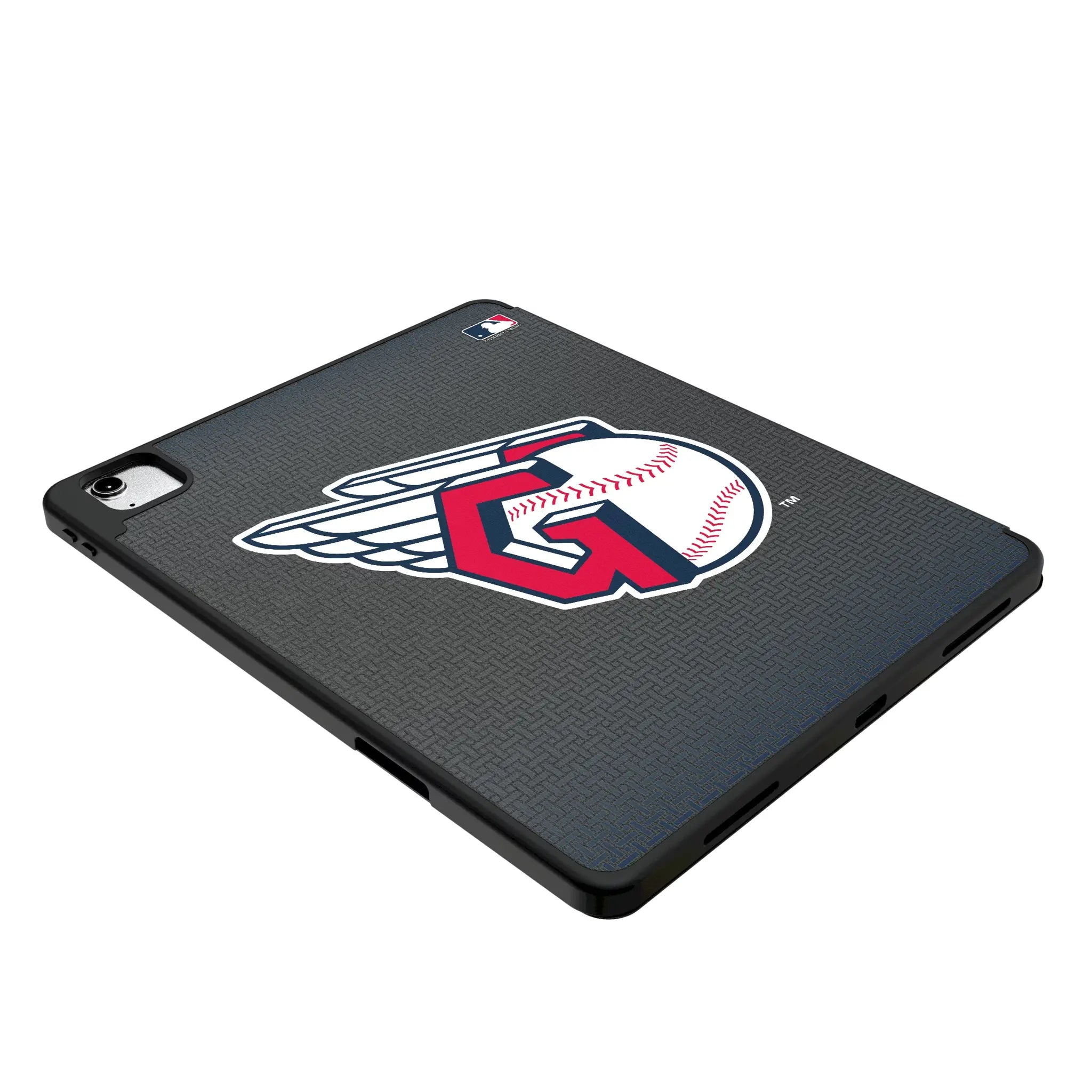 Cleveland Guardians Personalized Linen iPad Tablet Case for Apple iPad - Isometric View