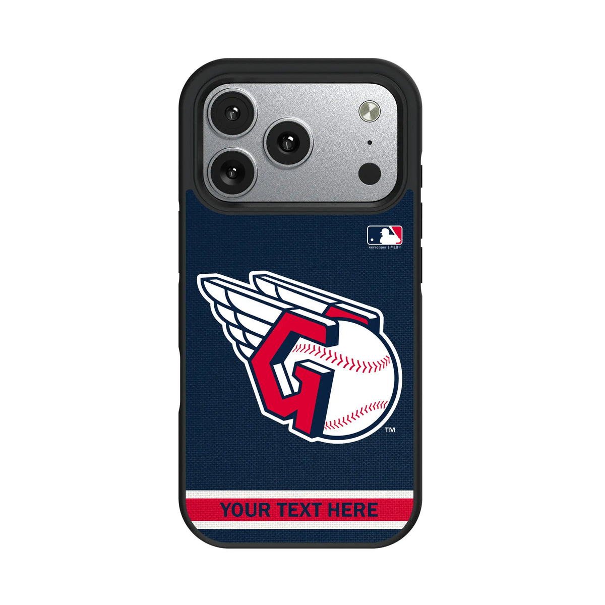 Cleveland Guardians Personalized Stripe iPhone Bump Phone Case for Apple iPhone#Device_iPhone 17 Pro