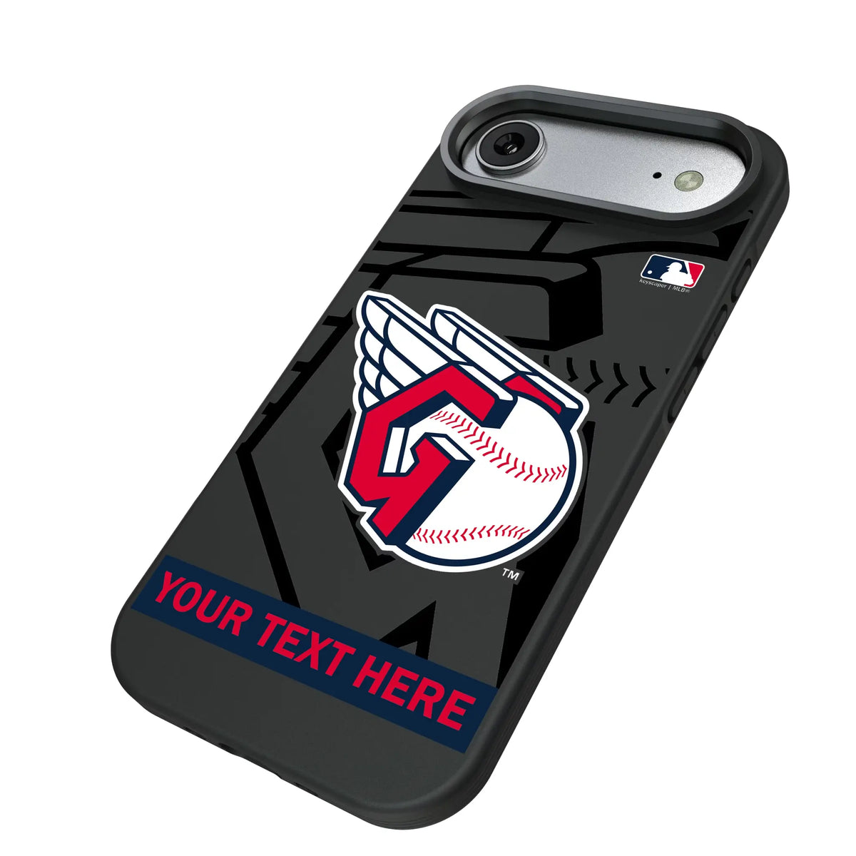 Cleveland Guardians Personalized Tilt iPhone Bump Phone Case for Apple iPhone - Isometric View#Device_iPhone Air