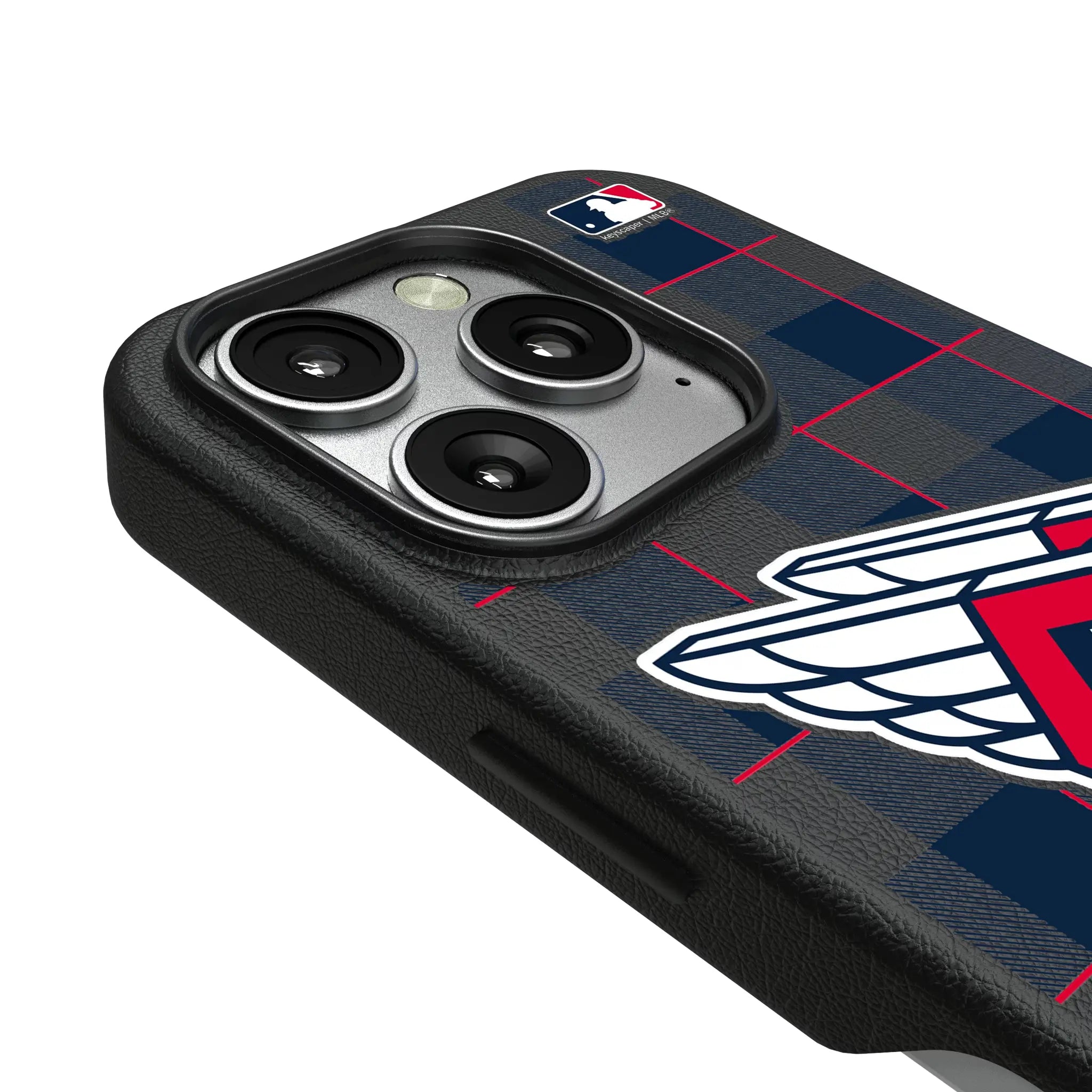 Cleveland Guardians Plaid iPhone MagSafe Compatible Phone Case for Apple iPhone - Detail