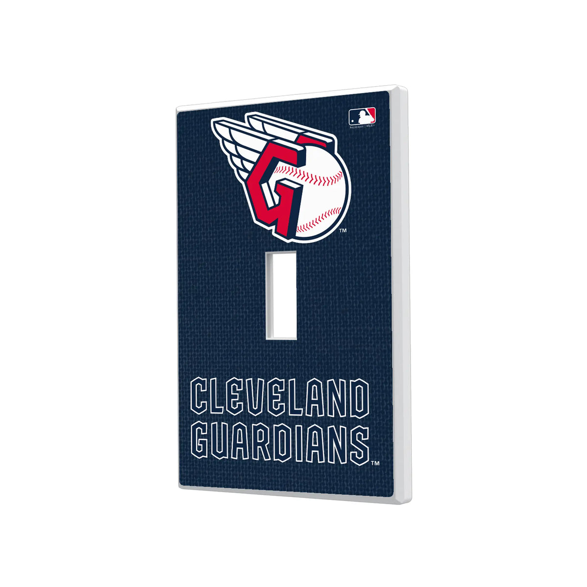 Cleveland Guardians Solid Hidden-Screw Light Switch Plate#Style_Single Toggle
