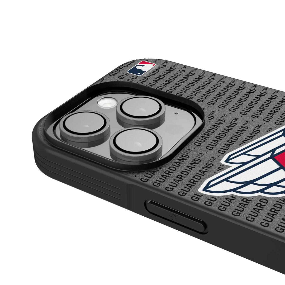 Cleveland Guardians Text Backdrop iPhone Bump Phone Case for Apple iPhone - Detail
