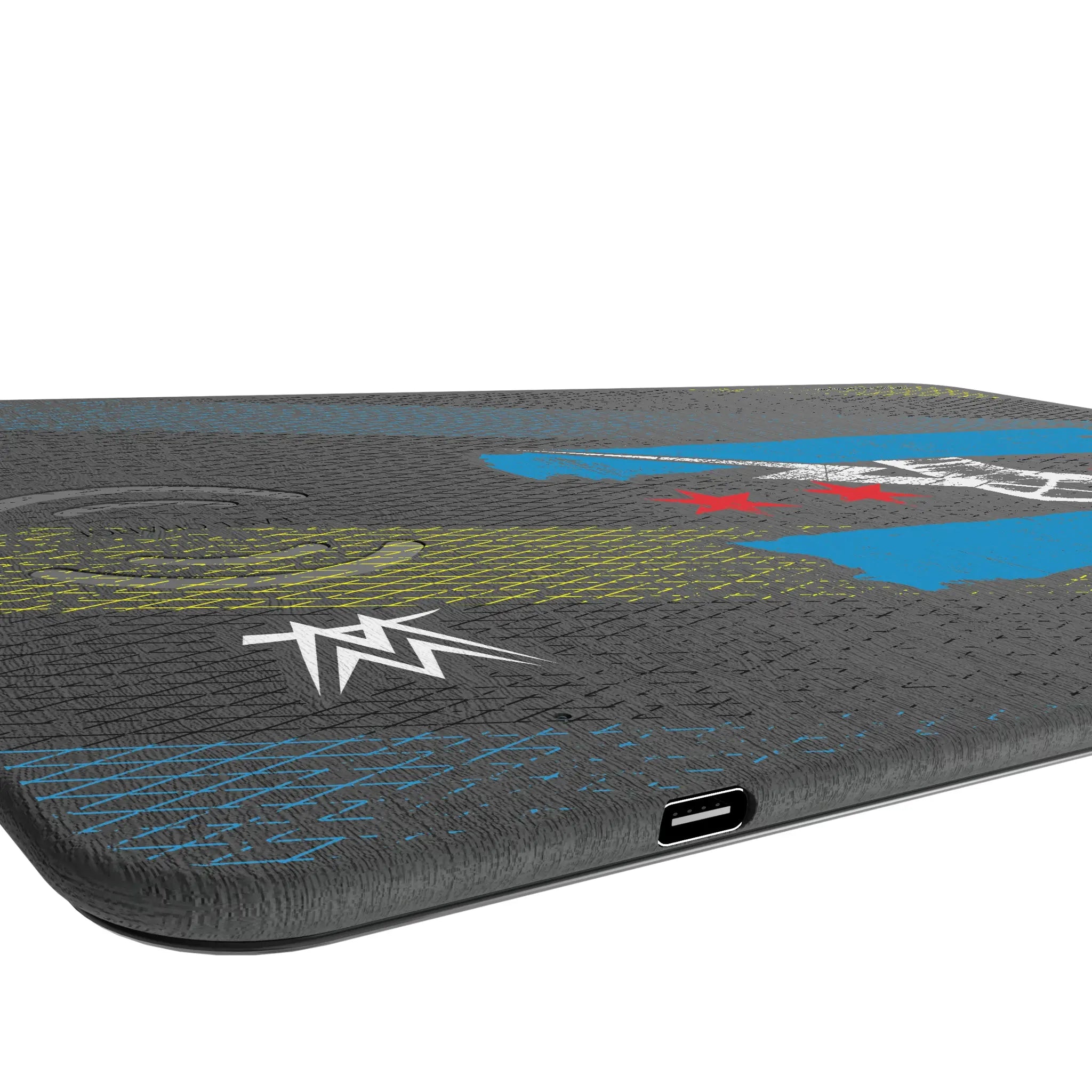 CM Punk Steel 15-Watt Wireless Charger and Mouse Pad