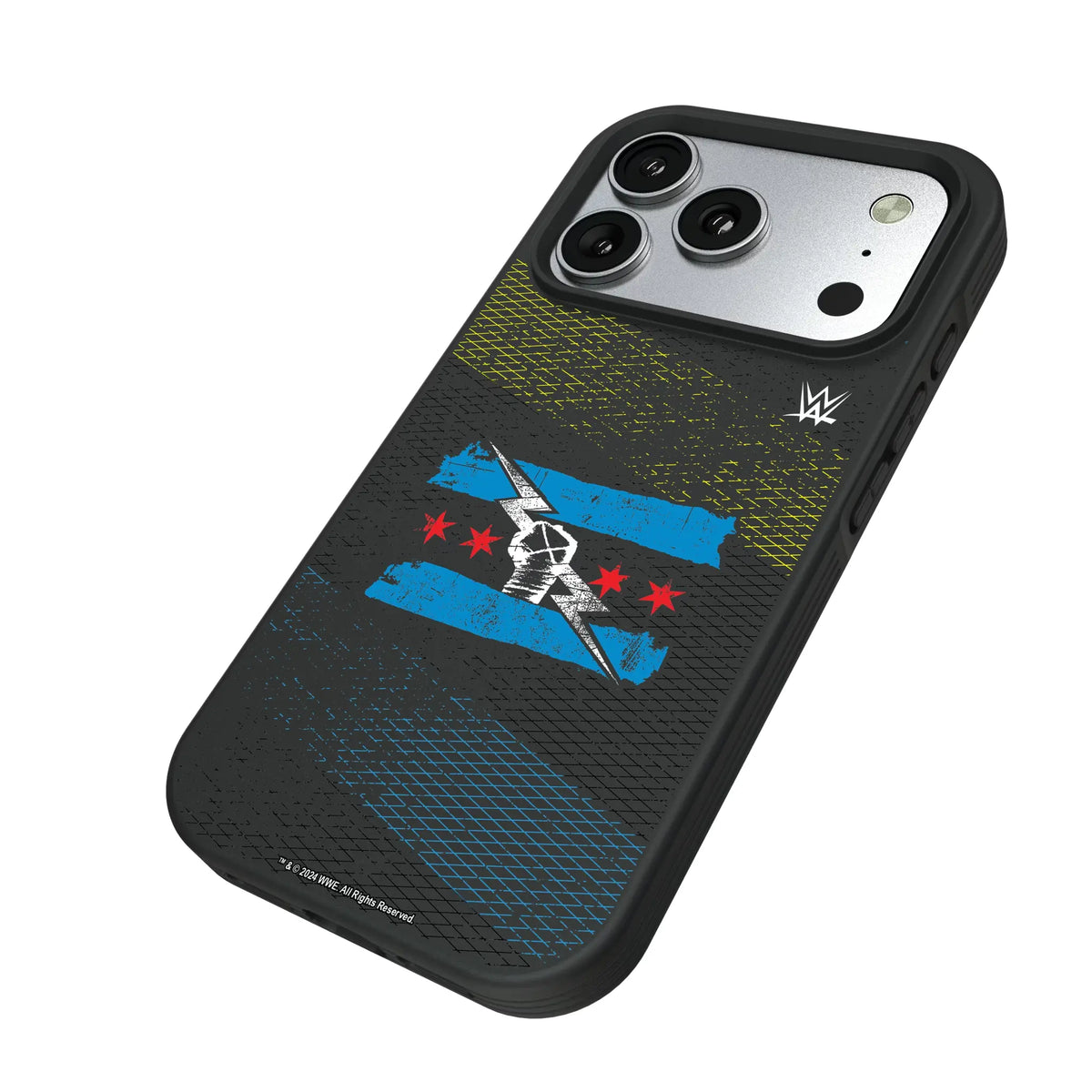 CM Punk Steel iPhone Bump Phone Case for Apple iPhone - Isometric View#Device_iPhone 17 Pro
