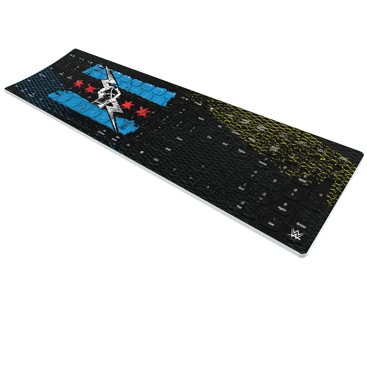 CM Punk Steel KKB605 Curved Wireless Keyboard - Isometric View