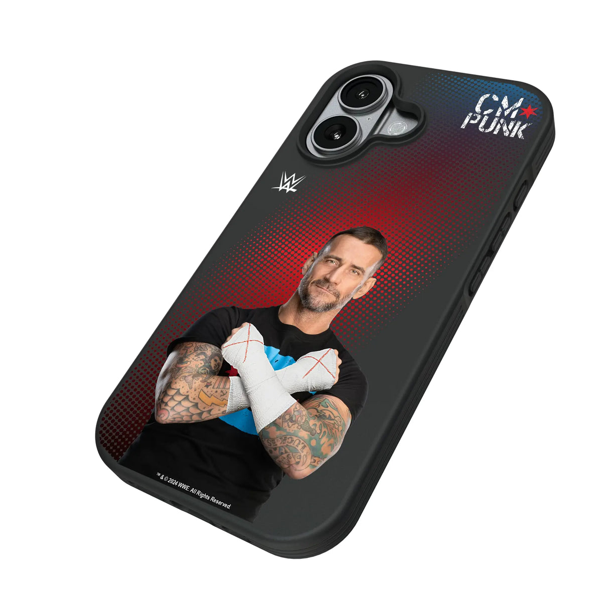 CM Punk Superstar iPhone Bump Phone Case for Apple iPhone - Isometric View#Device_iPhone 17