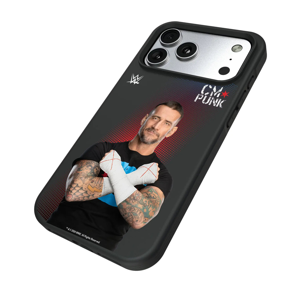 CM Punk Superstar iPhone Bump Phone Case for Apple iPhone - Isometric View#Device_iPhone 17 Pro Max