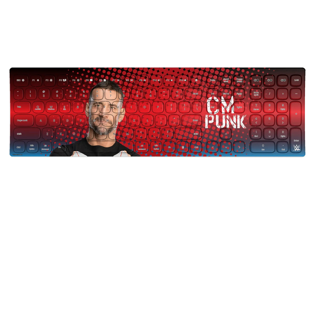 CM Punk Superstar KKB605 Curved Wireless Keyboard
