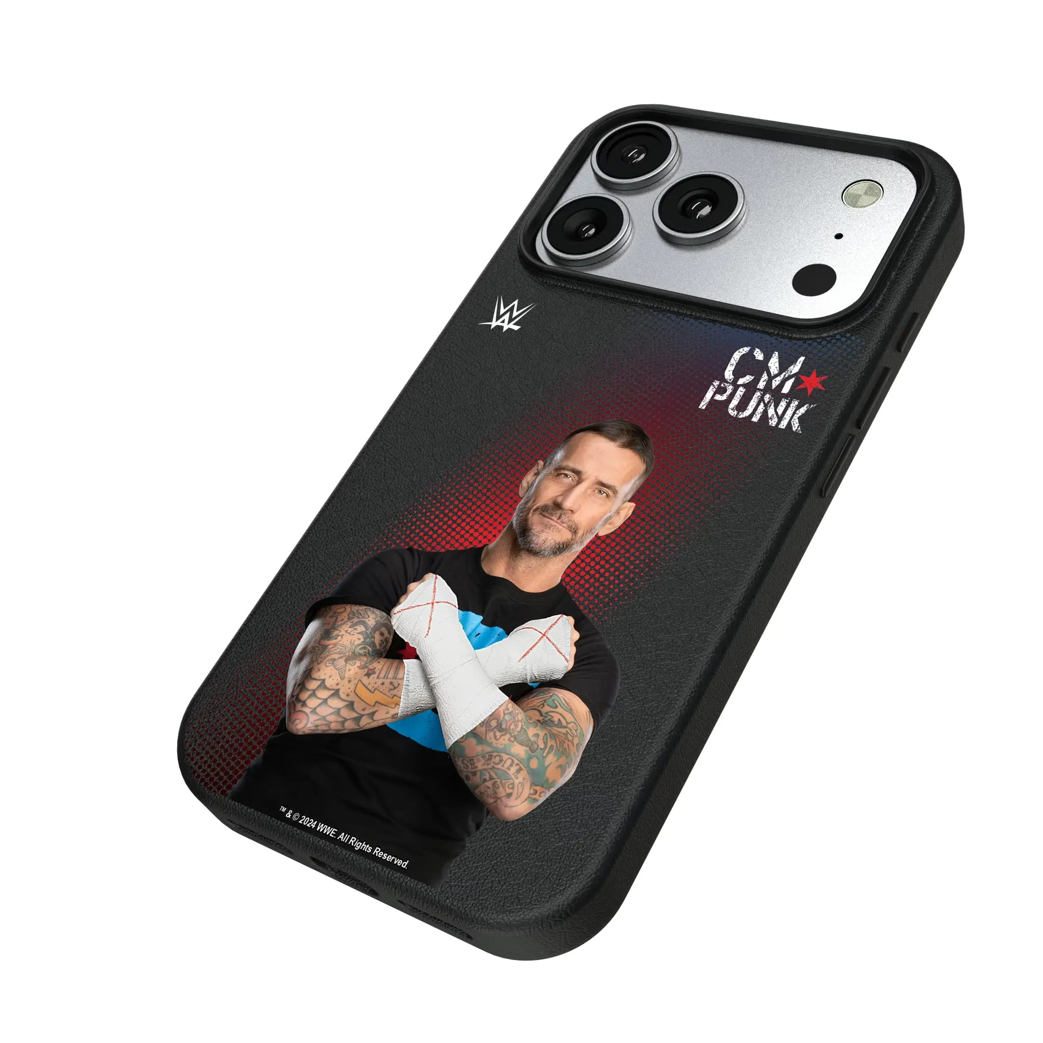 CM Punk Superstar iPhone MagSafe Compatible Phone Case for Apple iPhone - Isometric View#Device_iPhone 17 Pro