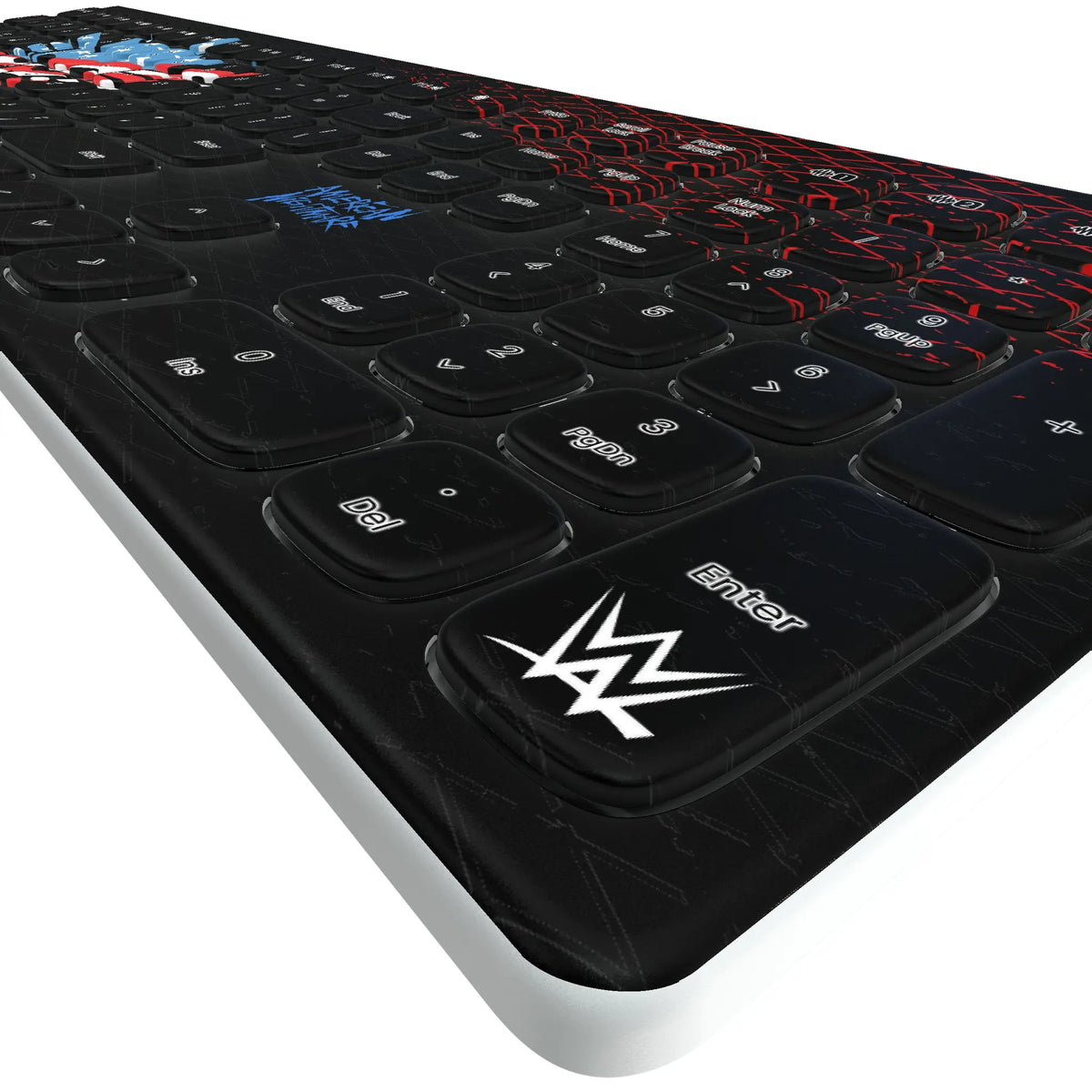 Cody Rhodes Steel KKB605 Curved Wireless Keyboard - Detail