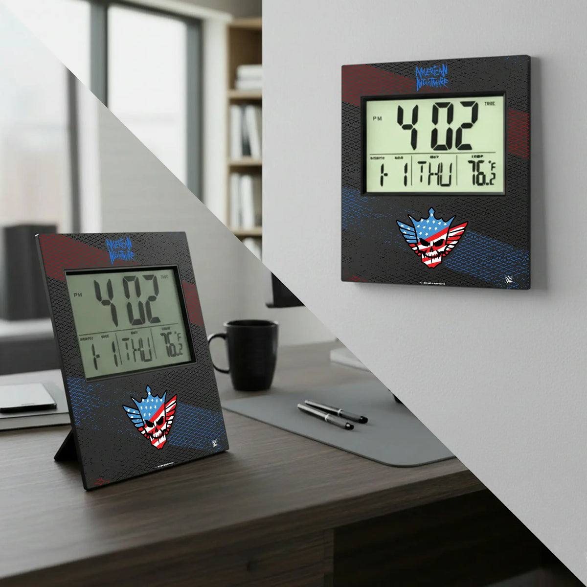 Cody Rhodes Steel Wall Clock - Lifestyle