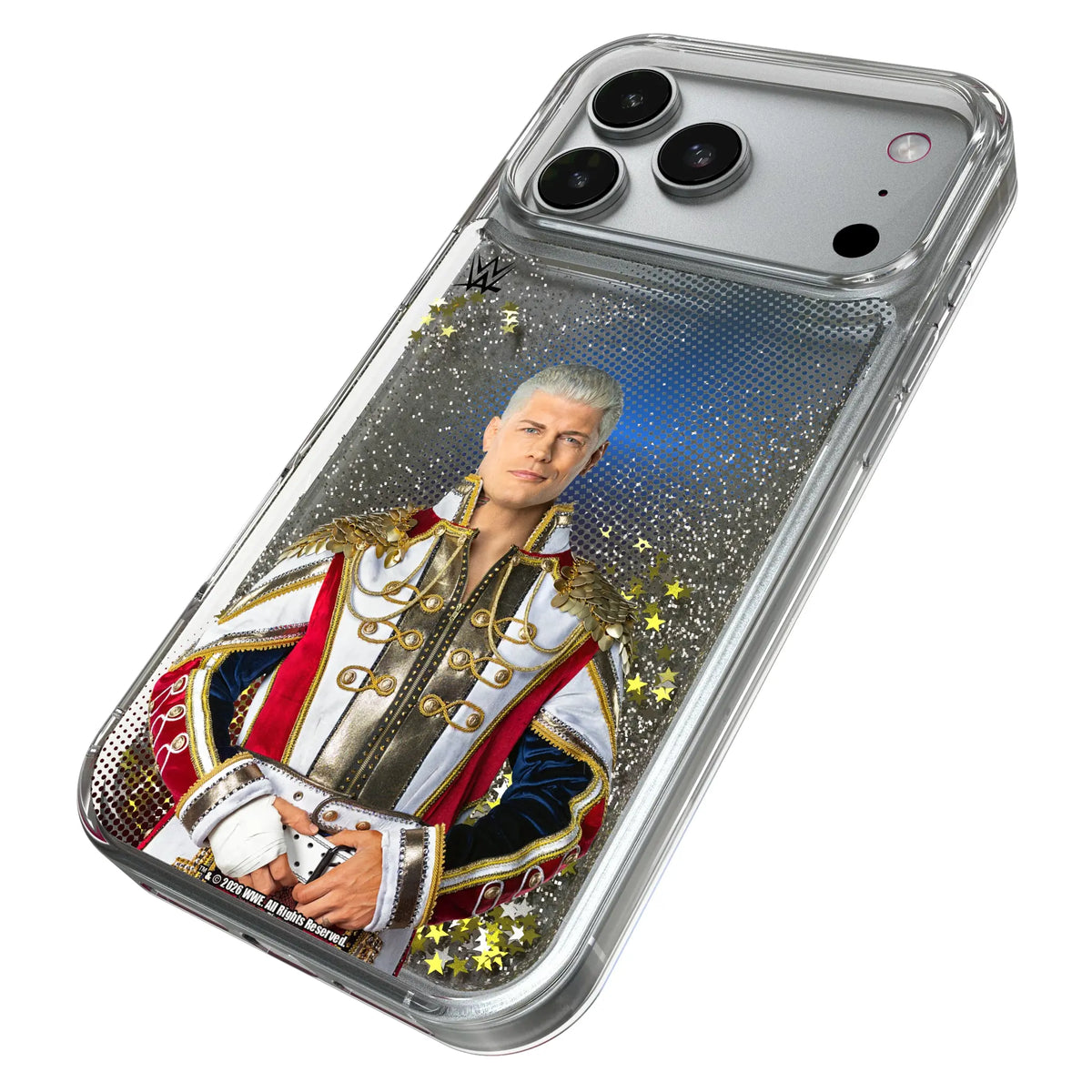 Cody Rhodes Superstar iPhone Glitter Phone Case for Apple iPhone - Isometric View#Device_iPhone 17 Pro Max