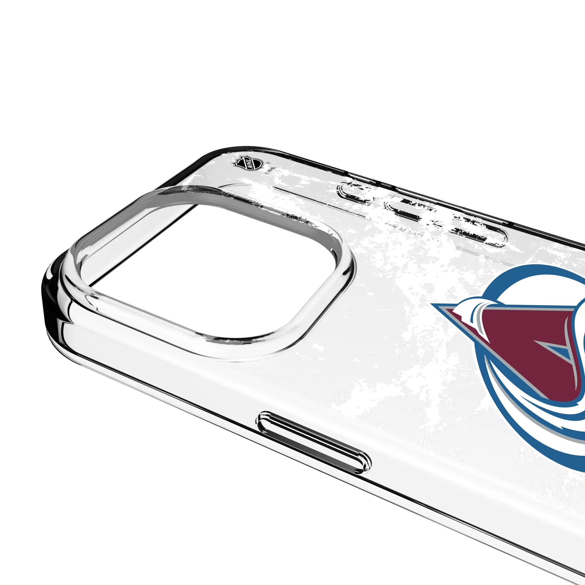 Colorado Avalanche Ice Stripe iPhone Clear Phone Case for Apple iPhone - Detail