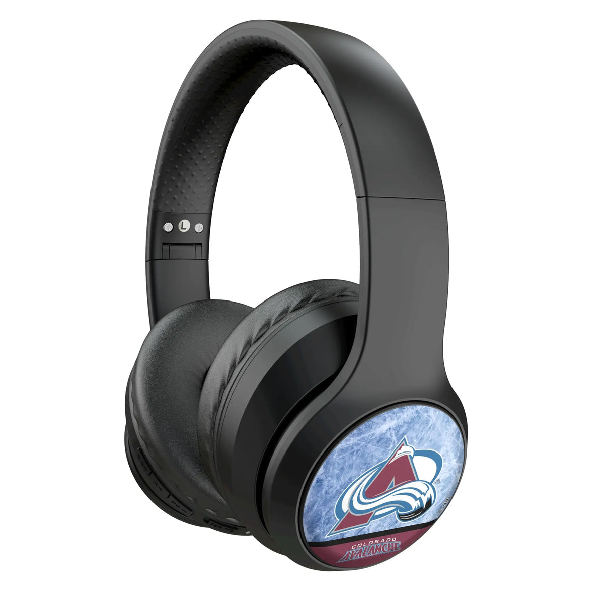 Colorado Avalanche Ice Wordmark Wireless Over-Ear Headphones With Case