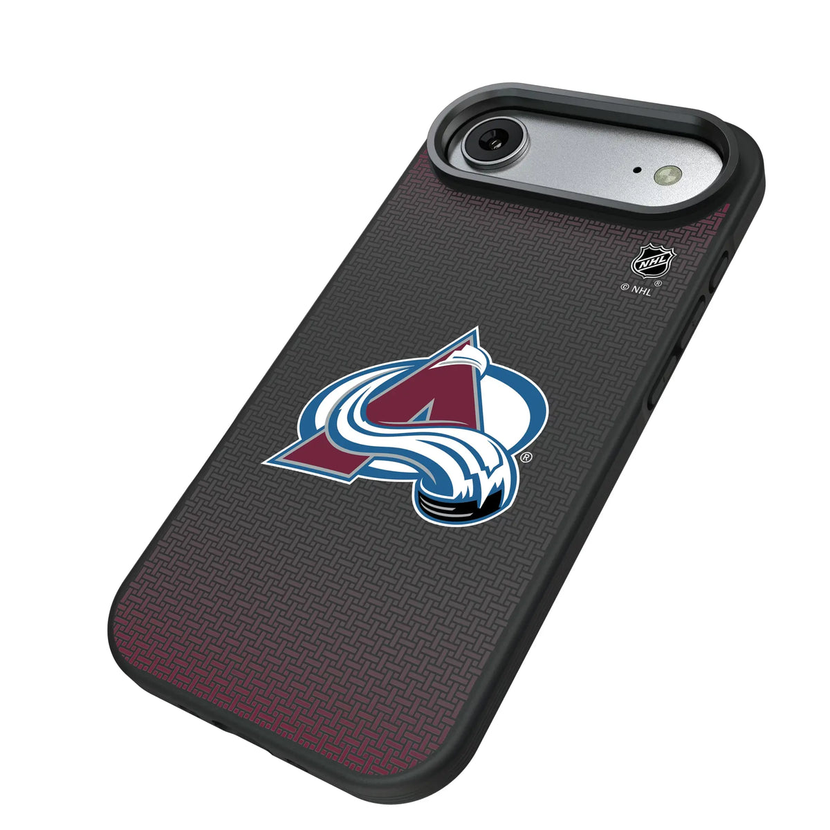Colorado Avalanche Linen iPhone Bump Phone Case for Apple iPhone - Isometric View#Device_iPhone Air