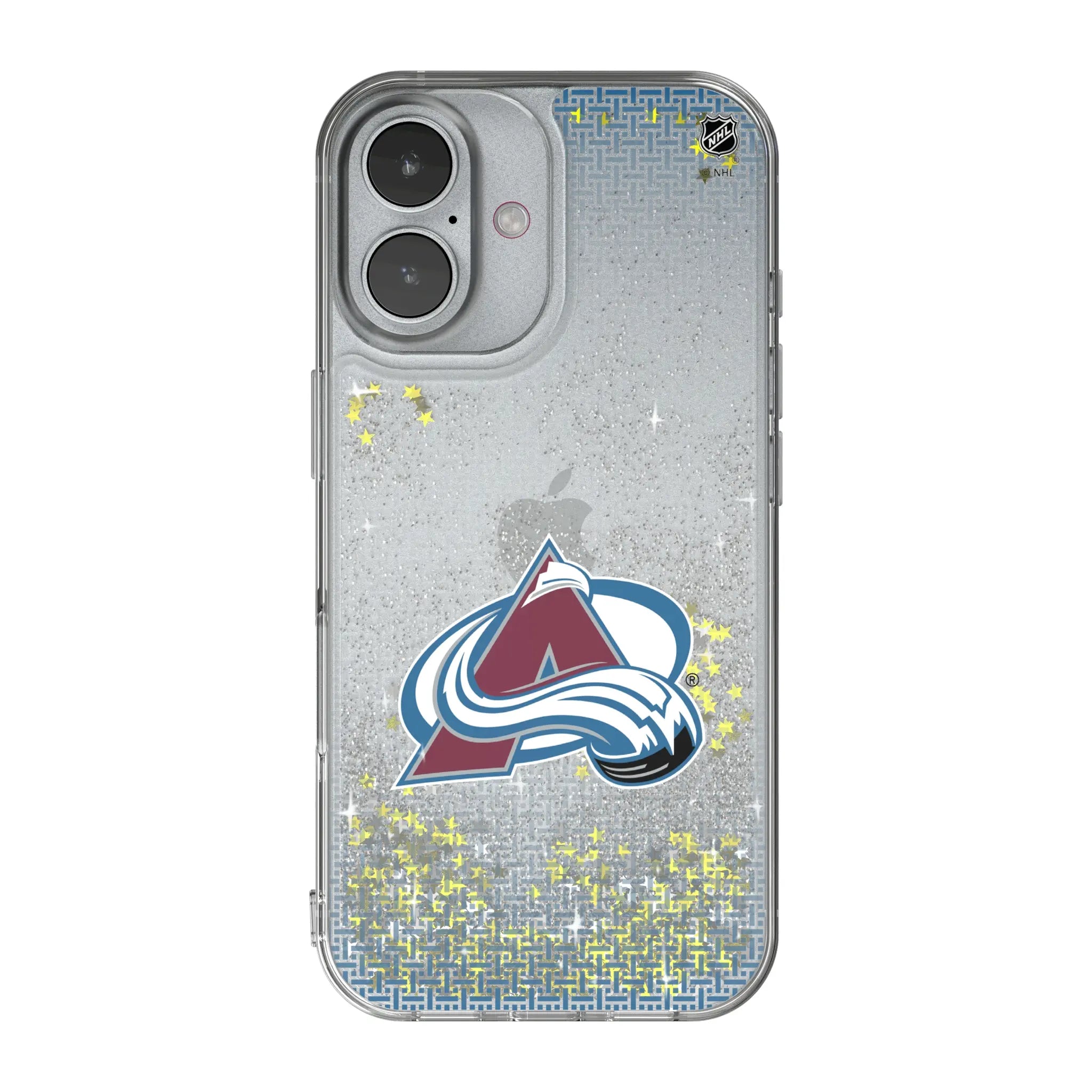 Colorado Avalanche Linen iPhone Glitter Phone Case for Apple iPhone
