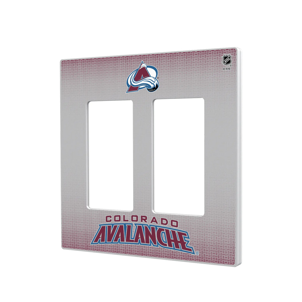 Colorado Avalanche Linen Hidden-Screw Light Switch Plate#Style_Double Rocker