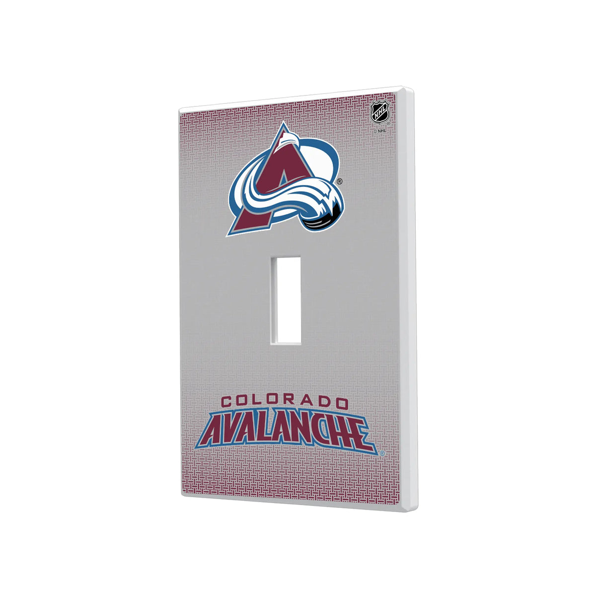 Colorado Avalanche Linen Hidden-Screw Light Switch Plate#Style_Single Toggle