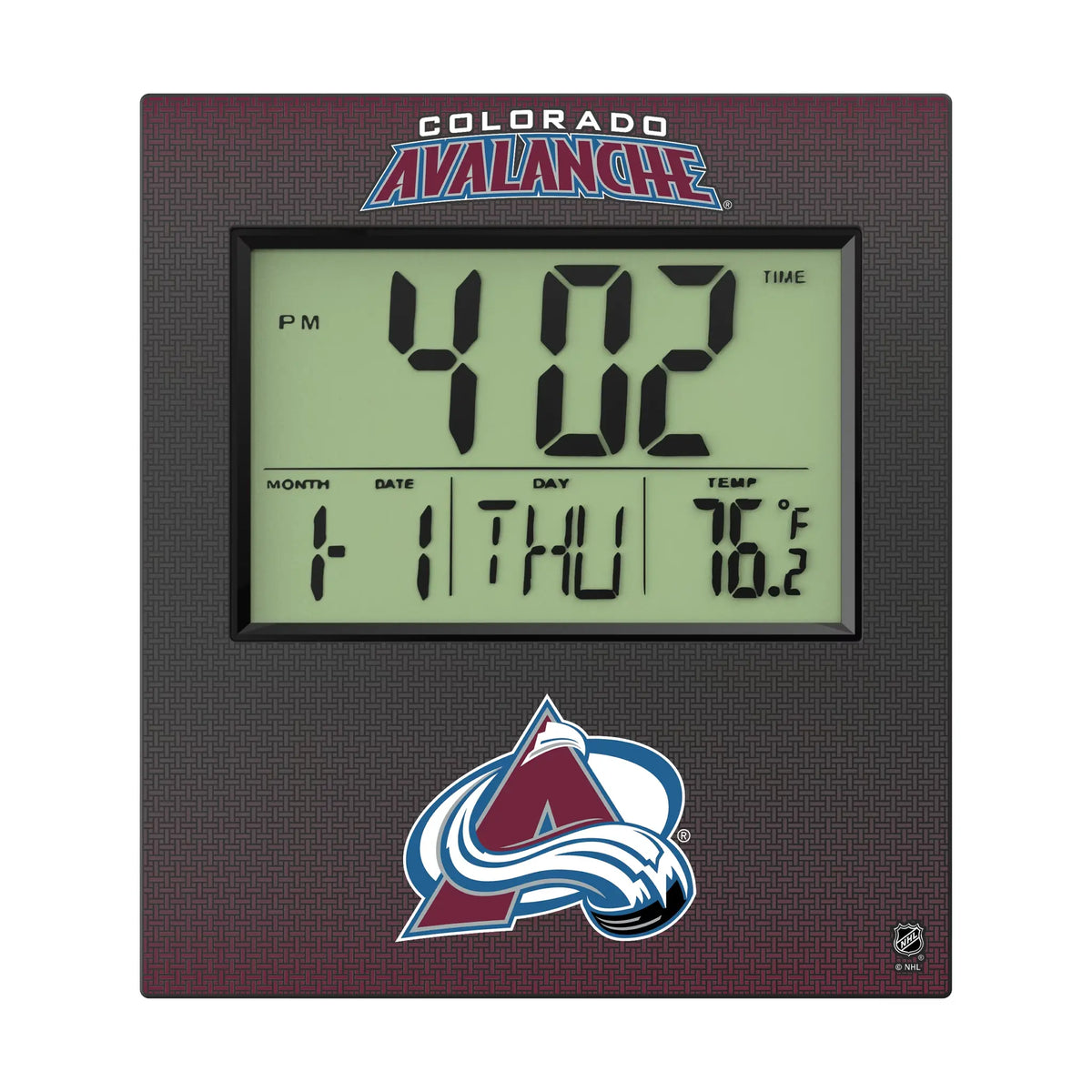 Colorado Avalanche Linen Wall Clock