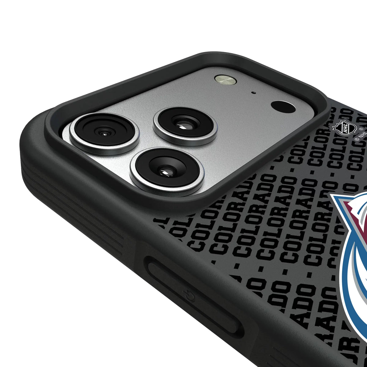 Colorado Avalanche Personalized EndZone Plus iPhone Bump Phone Case for Apple iPhone - Detail#Device_iPhone 17 Pro Max