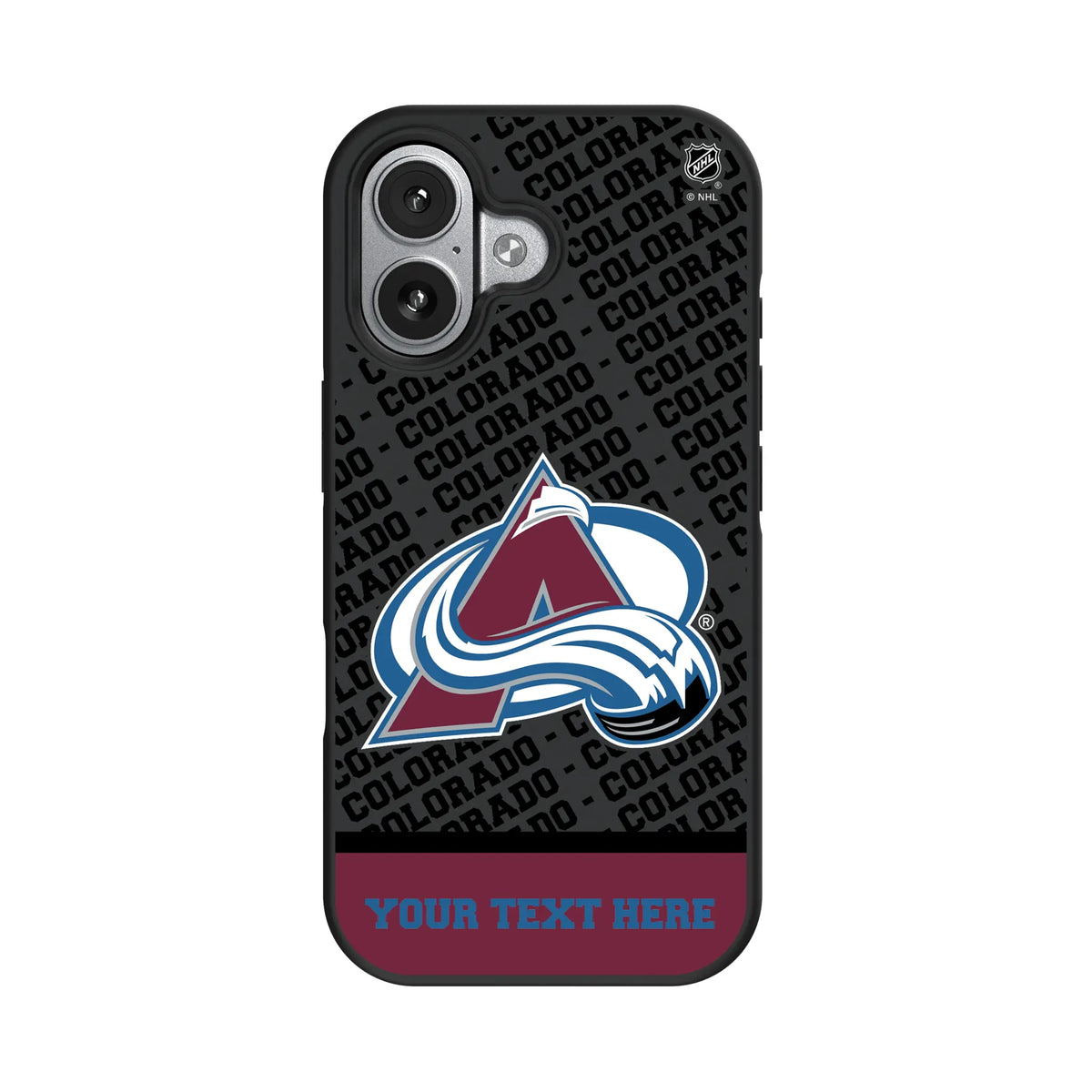 Colorado Avalanche Personalized EndZone Plus iPhone Bump Phone Case for Apple iPhone#Device_iPhone 17