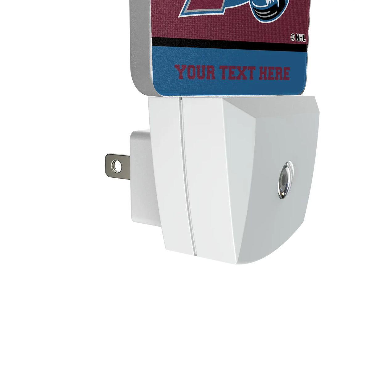 Colorado Avalanche Personalized Endzone Solid Night Light 2-Pack - Detail