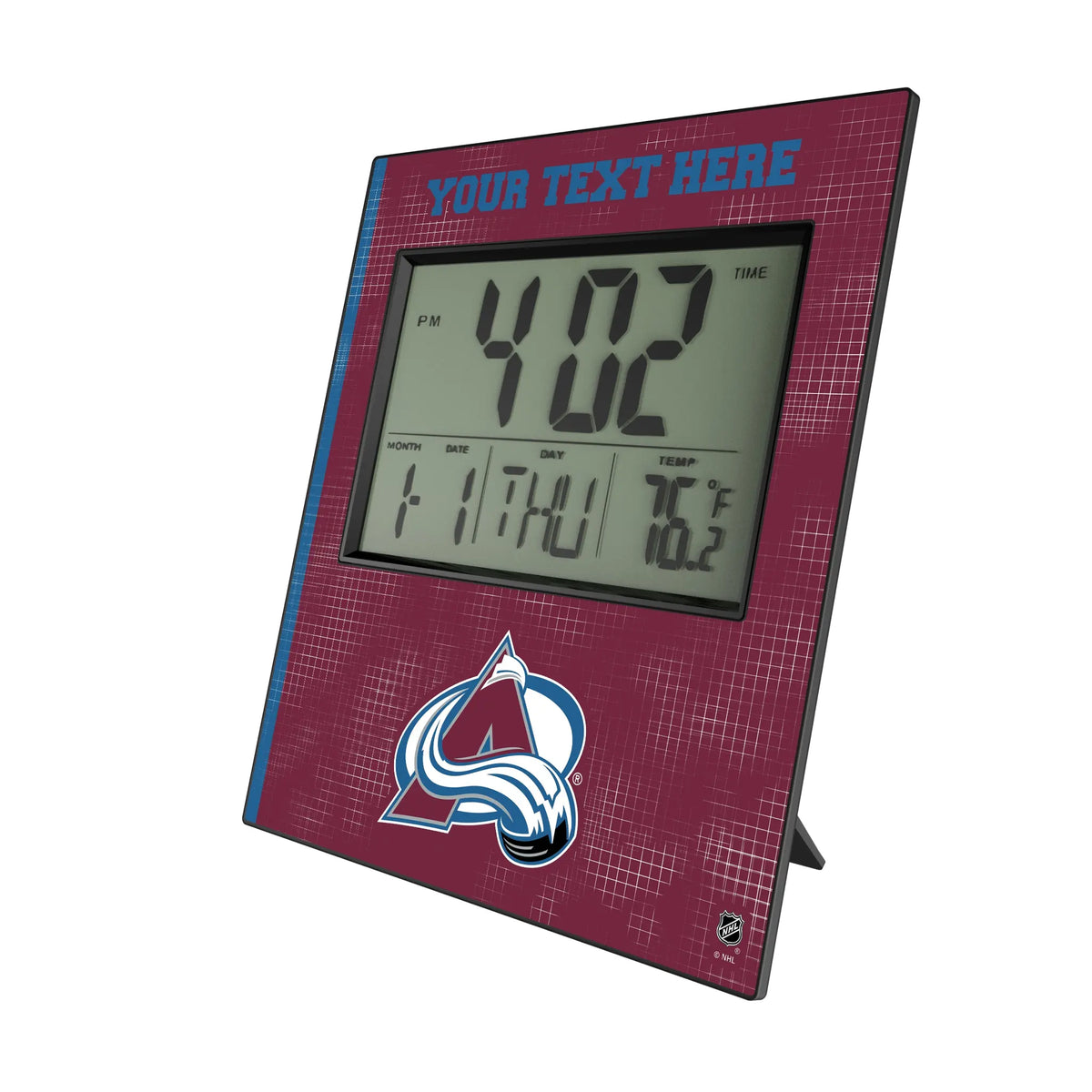 Colorado Avalanche Personalized Hatch Wall Clock
