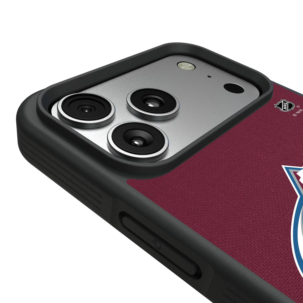 Colorado Avalanche Personalized Stripe iPhone Bump Phone Case for Apple iPhone - Detail#Device_iPhone 17 Pro Max