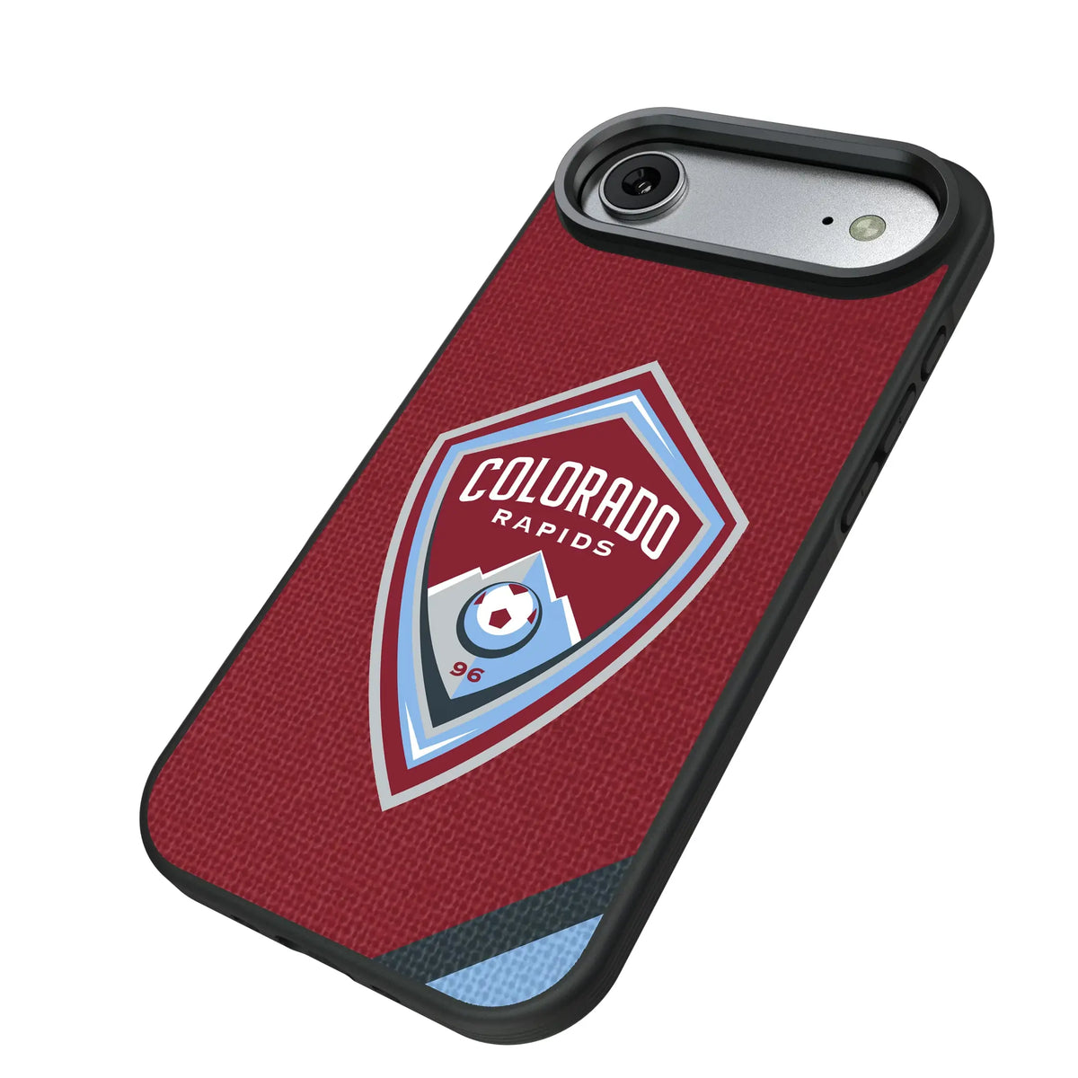 Colorado Rapids Diagonal Stripe iPhone Bump Phone Case for Apple iPhone - Isometric View#Device_iPhone Air