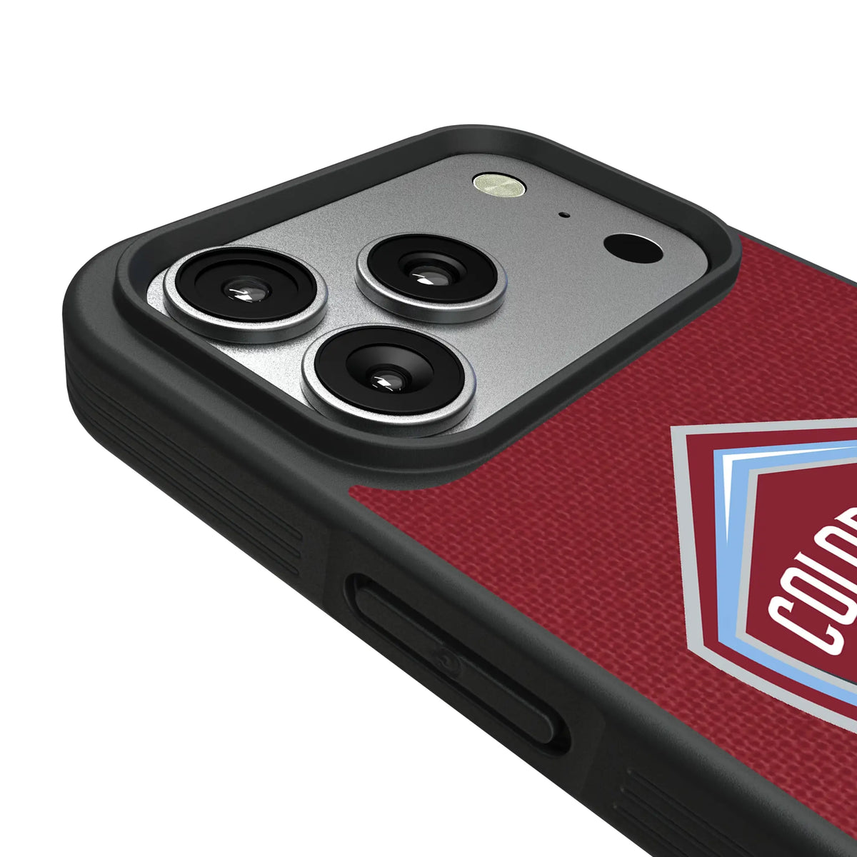 Colorado Rapids Diagonal Stripe iPhone Bump Phone Case for Apple iPhone - Detail#Device_iPhone 17 Pro