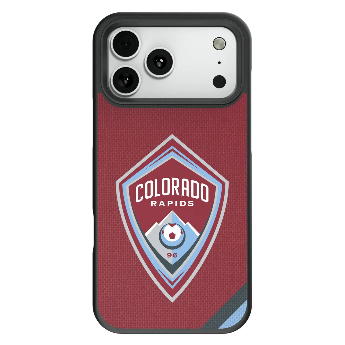 Colorado Rapids Diagonal Stripe Bump Phone Case for Apple iPhone