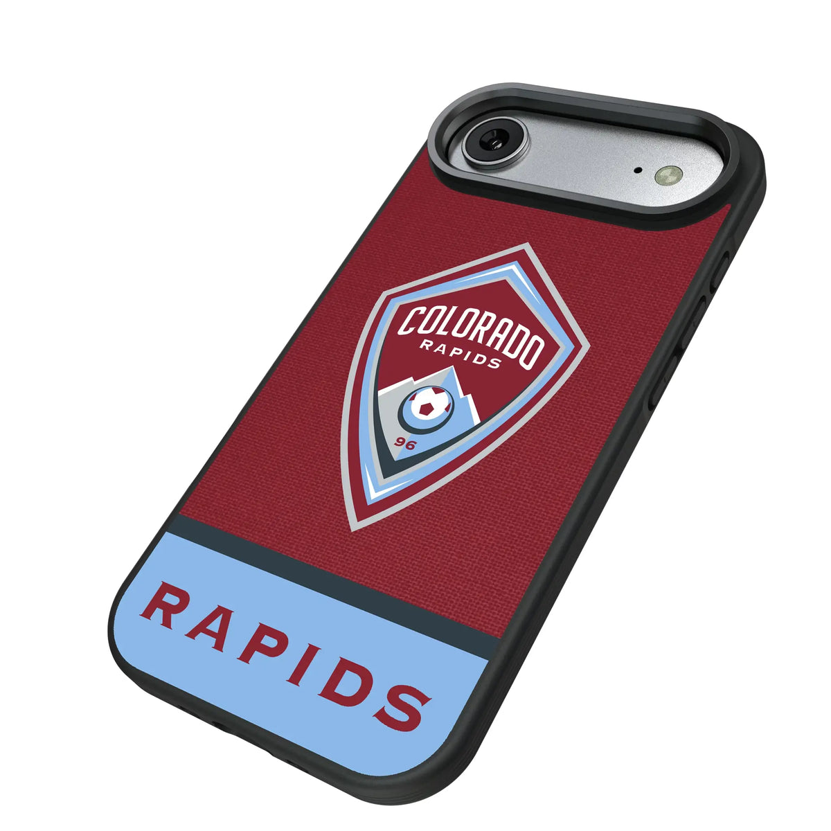 Colorado Rapids Endzone Solid iPhone Bump Phone Case for Apple iPhone - Isometric View#Device_iPhone Air