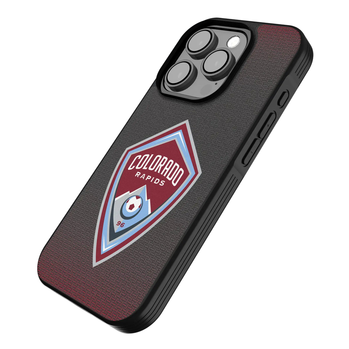 Colorado Rapids Linen iPhone Bump Phone Case for Apple iPhone - Isometric View