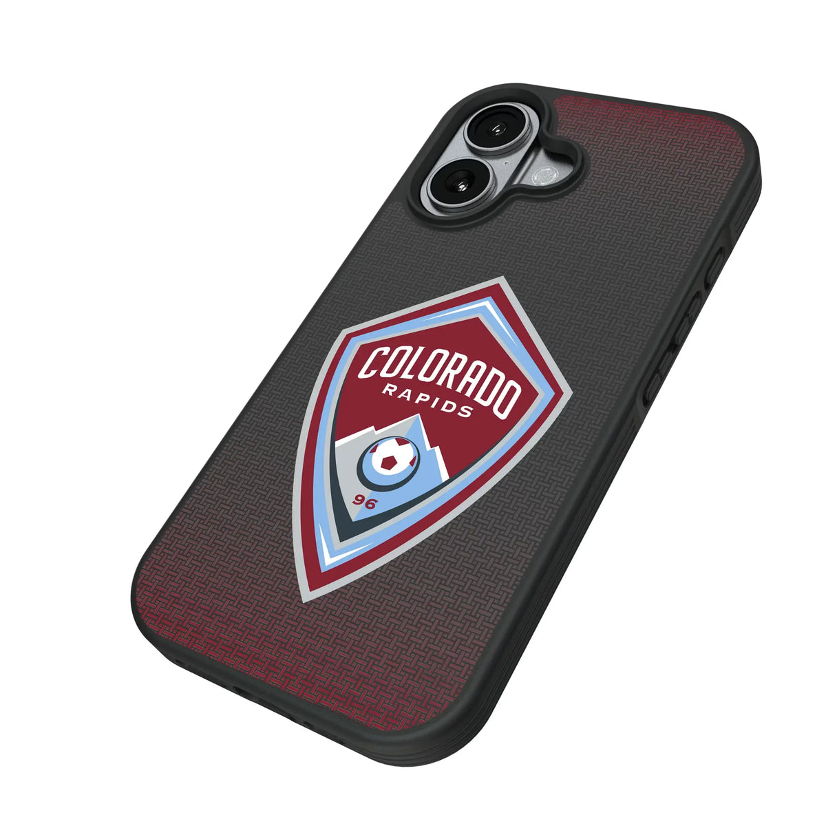 Colorado Rapids Linen iPhone Bump Phone Case for Apple iPhone - Isometric View#Device_iPhone 17