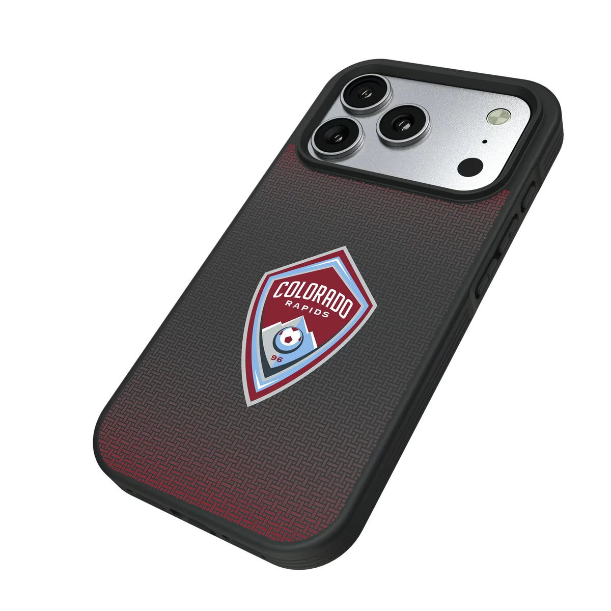 Colorado Rapids Linen iPhone Bump Phone Case for Apple iPhone - Isometric View#Device_iPhone 17 Pro