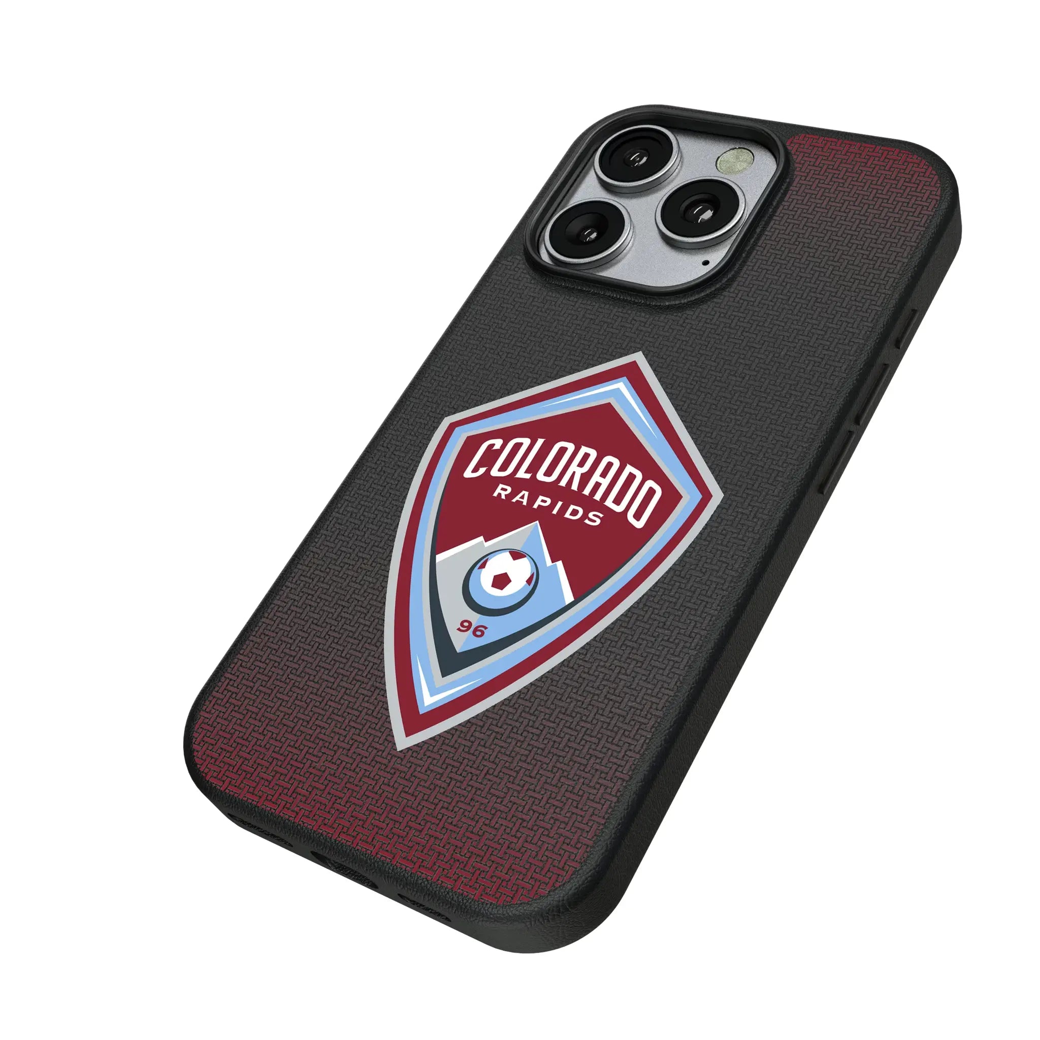 Colorado Rapids Linen iPhone MagSafe Compatible Phone Case for Apple iPhone - Isometric View