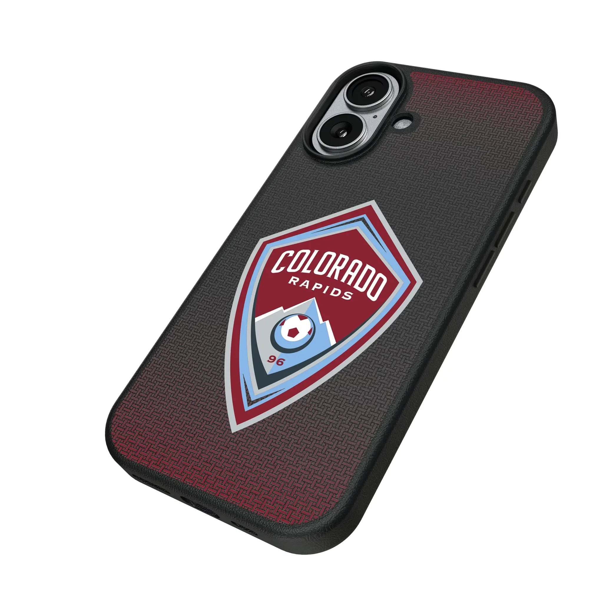 Colorado Rapids Linen iPhone MagSafe Compatible Phone Case for Apple iPhone - Isometric View#Device_iPhone 17