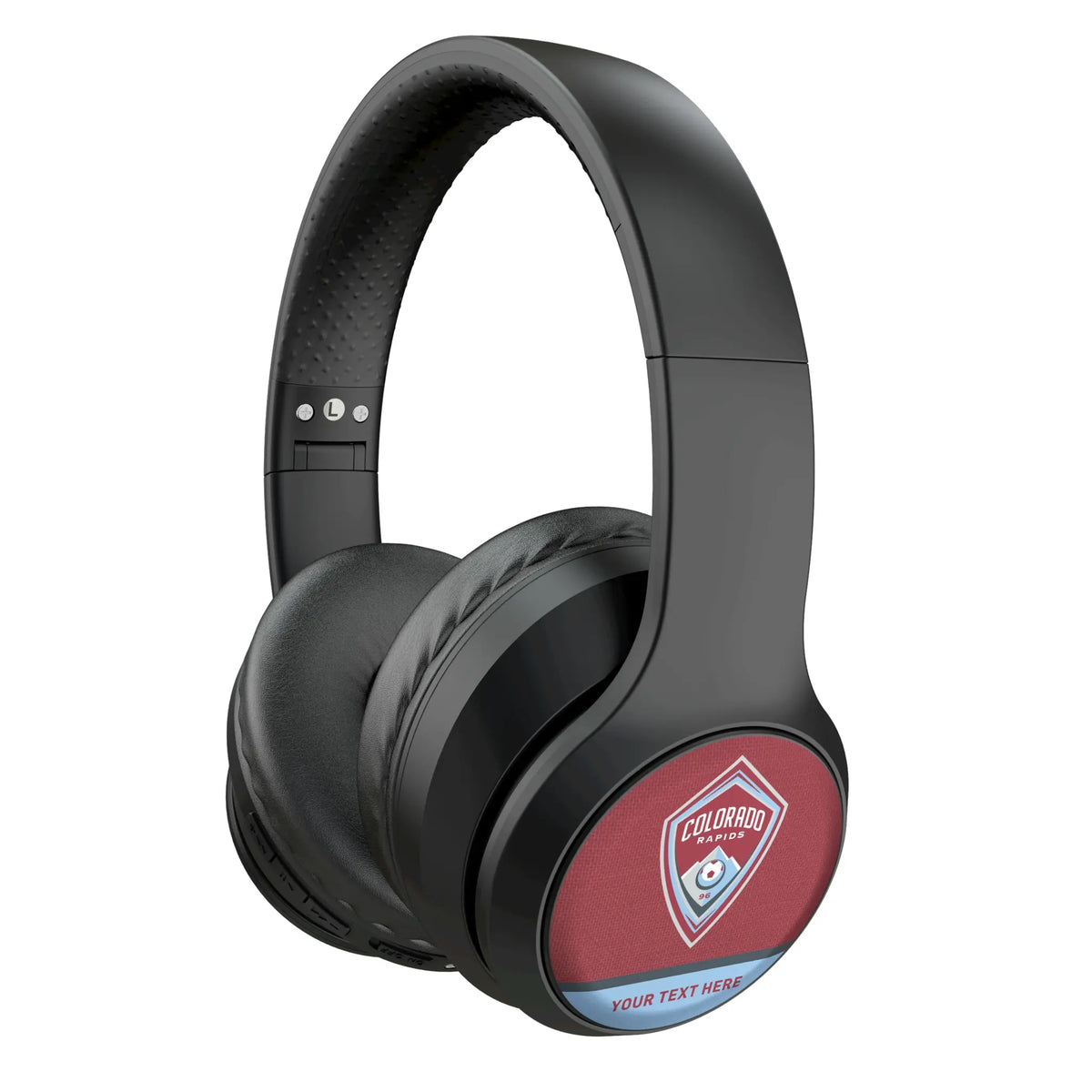 Colorado Rapids Personalized Endzone Solid Wireless Over-Ear Headphones With Case
