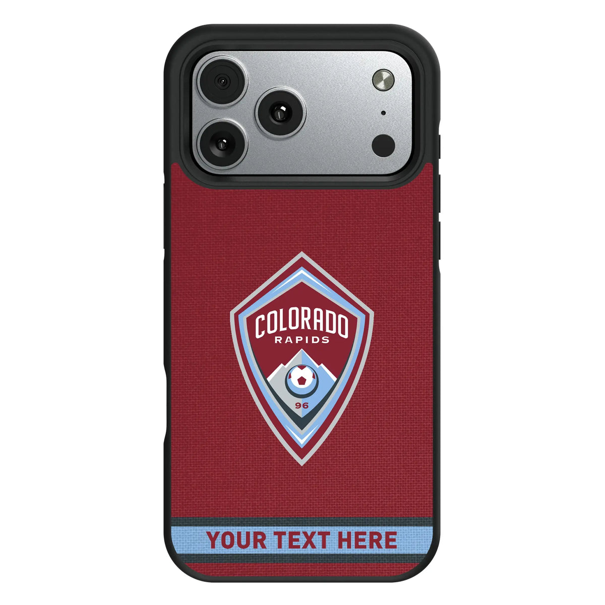 Colorado Rapids Personalized Stripe iPhone Bump Phone Case for Apple iPhone#Device_iPhone 17 Pro Max