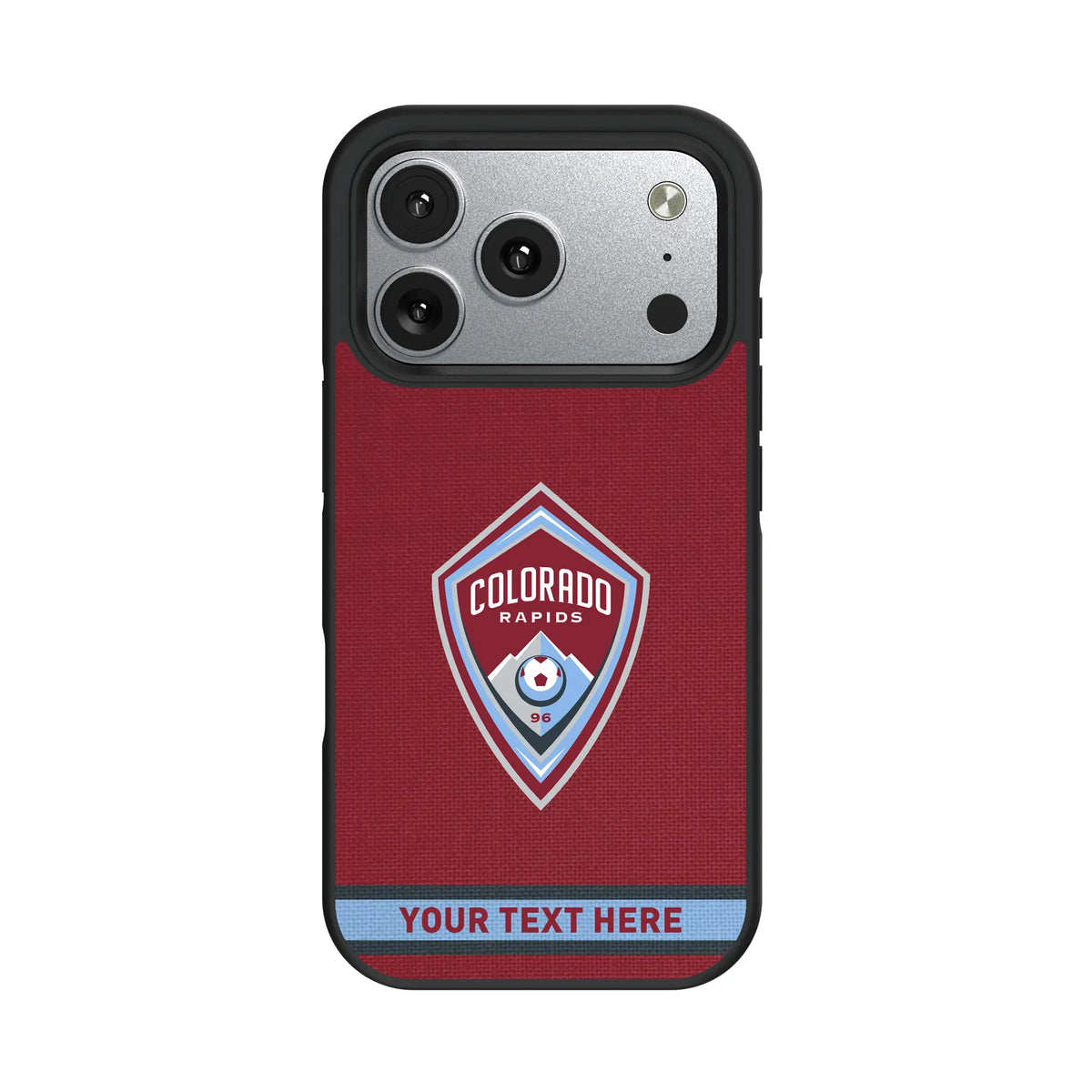 Colorado Rapids Personalized Stripe iPhone Bump Phone Case for Apple iPhone#Device_iPhone 17 Pro