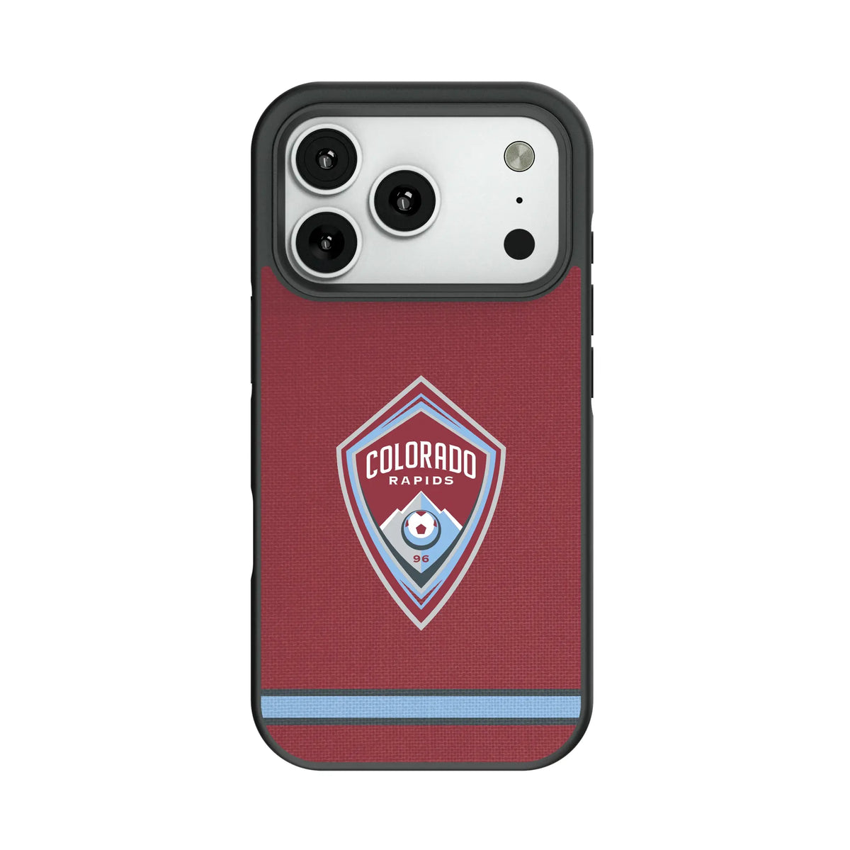 Colorado Rapids Stripe Bump Phone Case for Apple iPhone