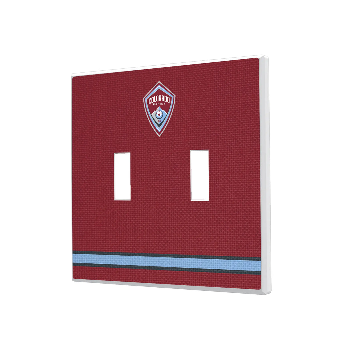 Colorado Rapids Stripe Hidden-Screw Light Switch Plate#Style_Double Toggle