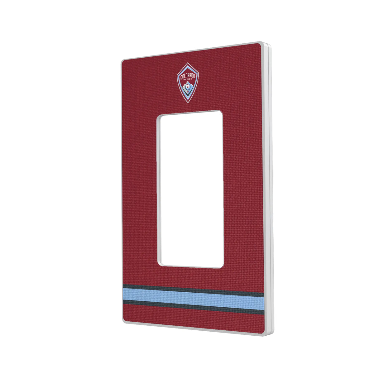 Colorado Rapids Stripe Hidden-Screw Light Switch Plate#Style_Single Rocker