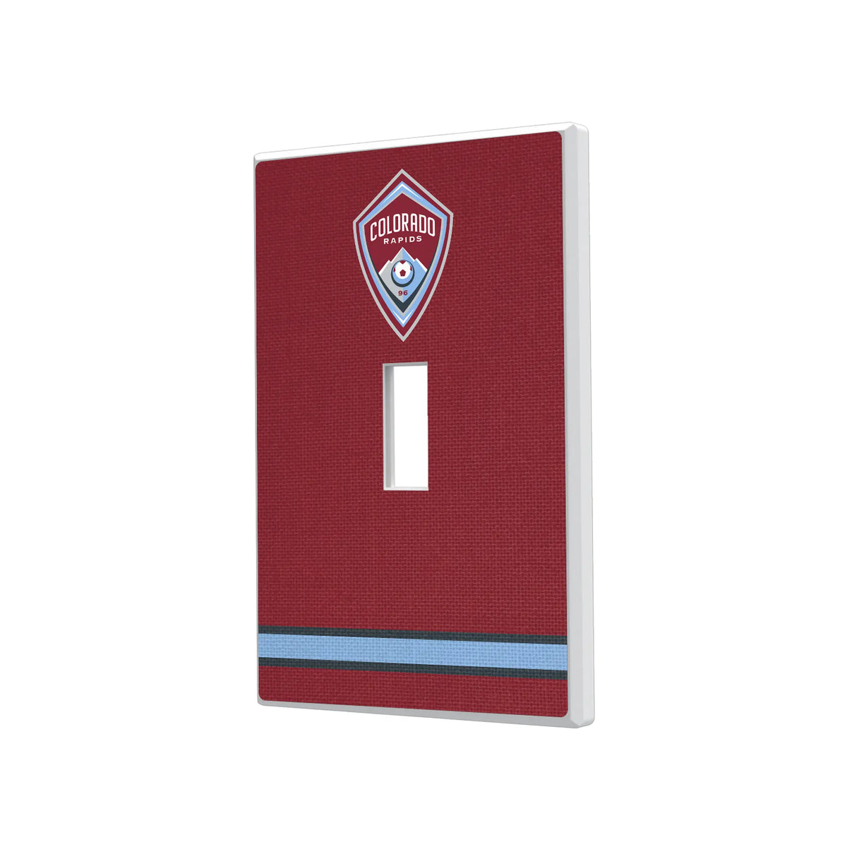 Colorado Rapids Stripe Hidden-Screw Light Switch Plate#Style_Single Toggle