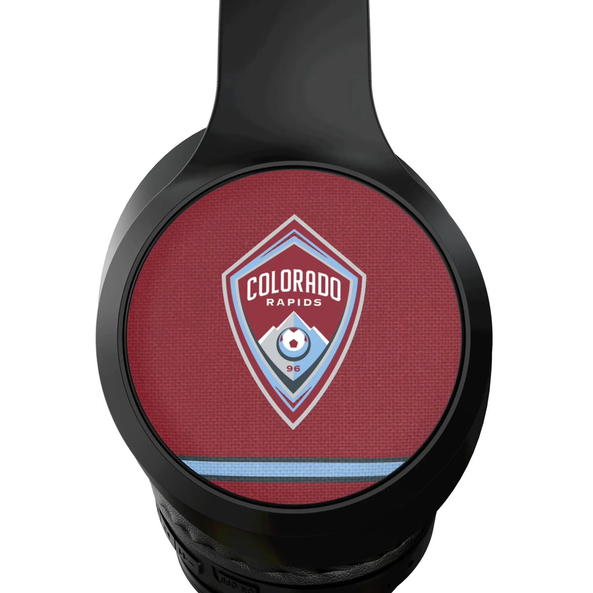 Colorado Rapids Stripe Wireless Over-Ear Headphones With Case - Detail